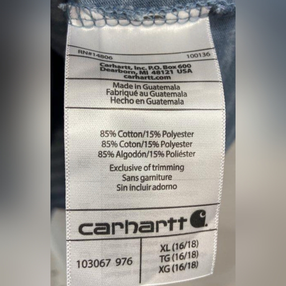 Carhartt Loose Fit Heavyweight Short-Sleeve Pocket T-Shirt Size XL NWT MSRP $25 - Picture 5 of 5